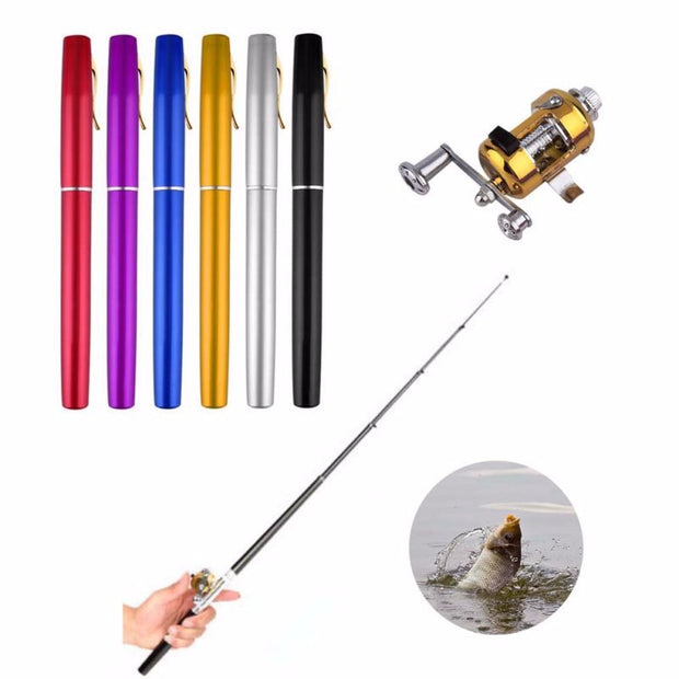 Mini Fishing Pole Pen Shape