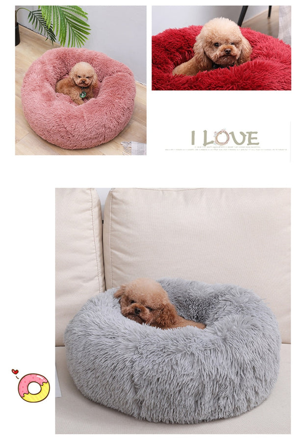 Luxury Soft Plush Round Dog Bed